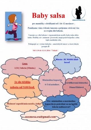 Baby salsa od 8.10.2016 - ZMENA!!